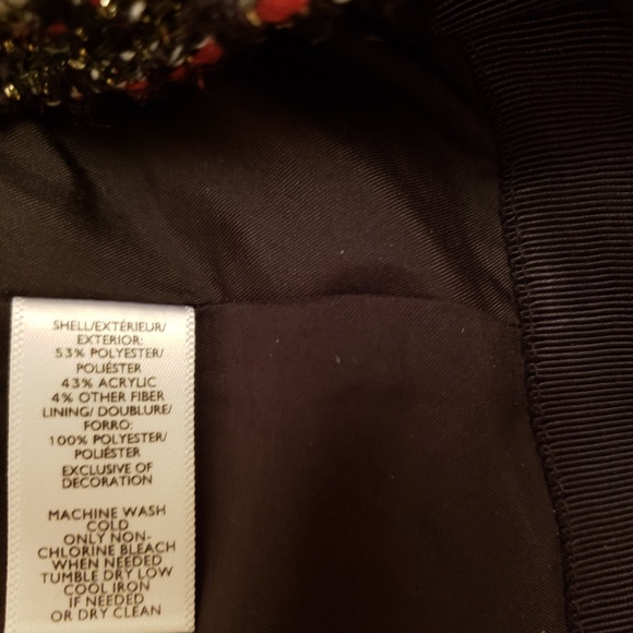 Anne Taylor Loft woven Black/Cream skirt in size 2 - Picture 4 of 4